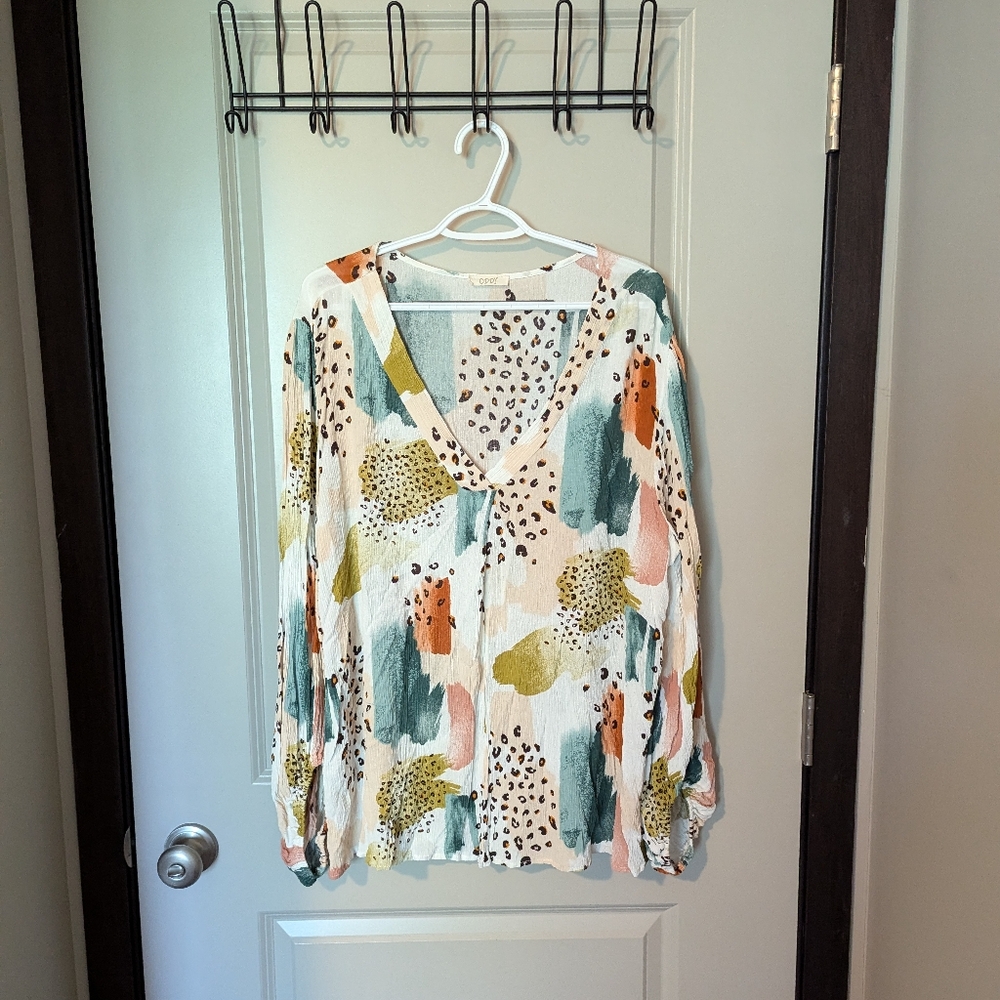 Animal Print Blouse